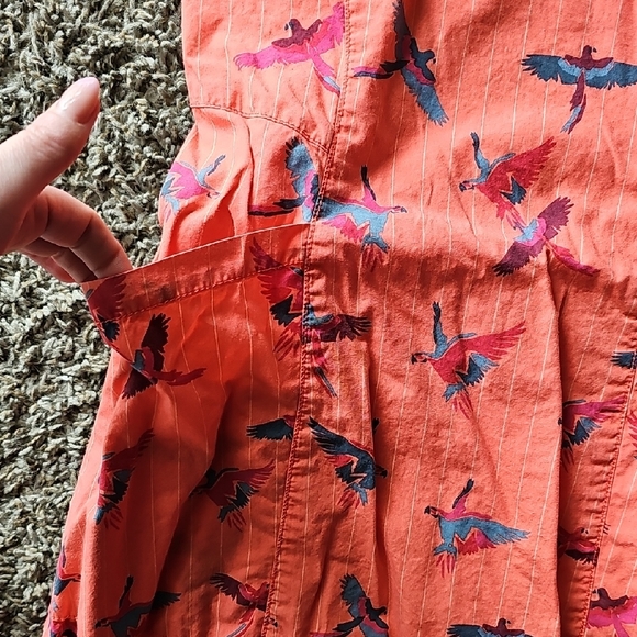 Free People Coral Strapless Love Bird Dress - Picture 5 of 9